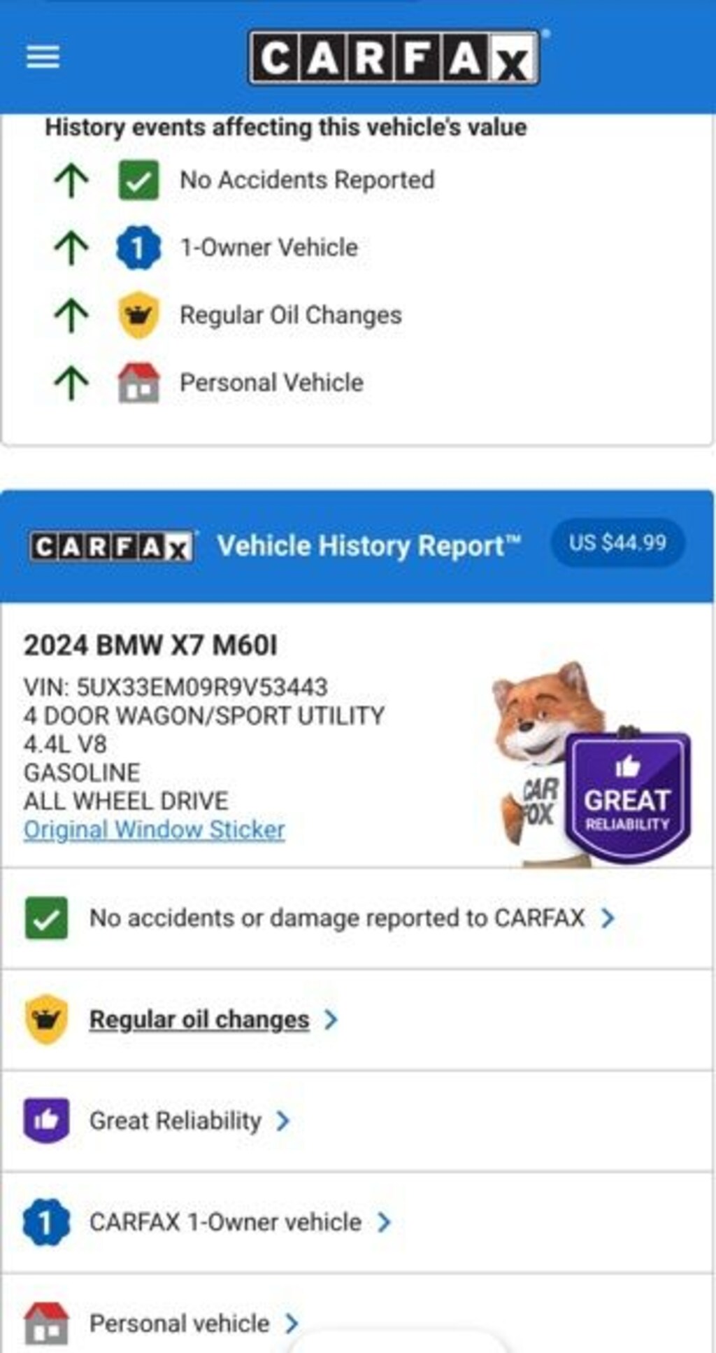 Used 2024 BMW X7 M60i SUV