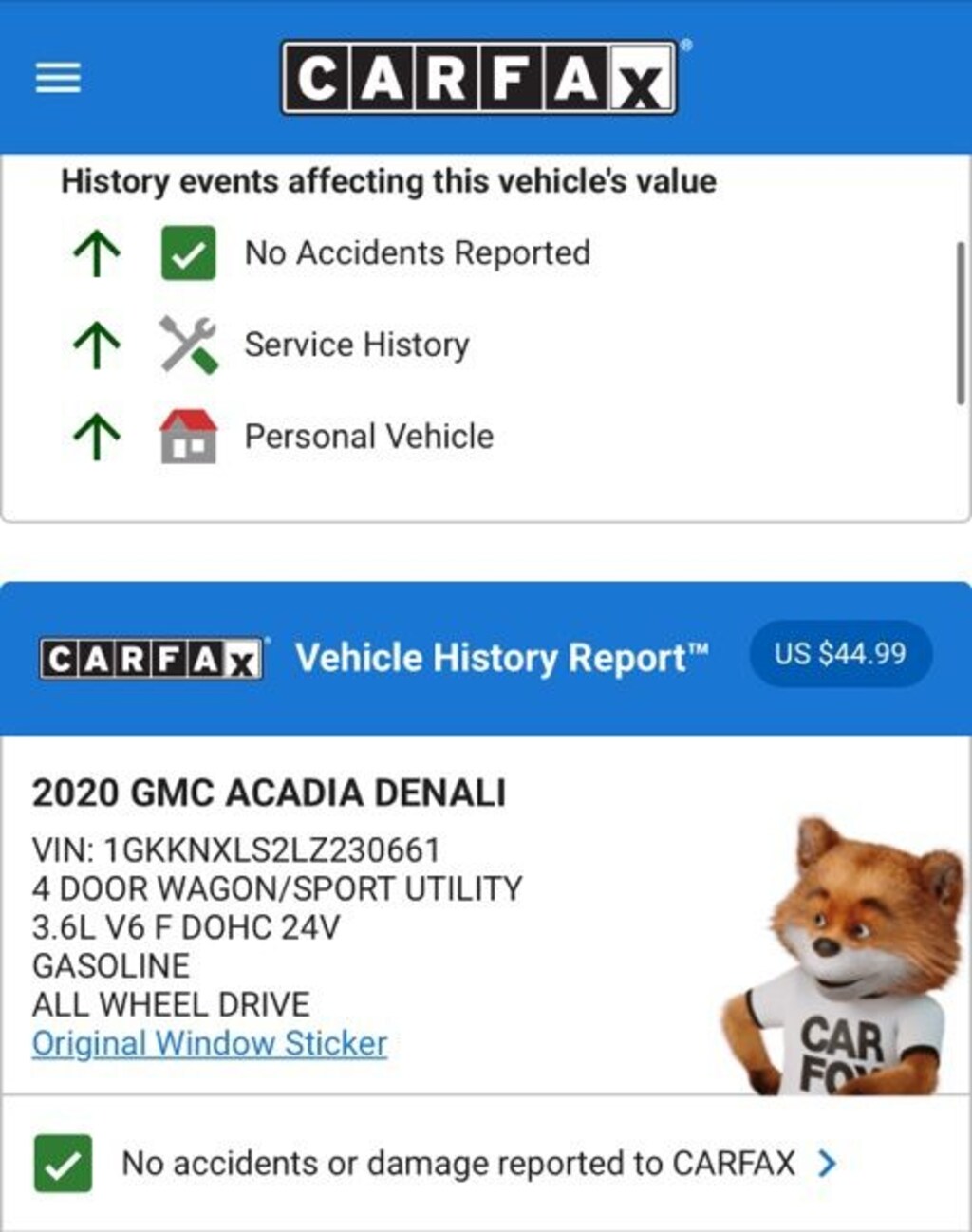 Used 2020 GMC Acadia Denali SUV