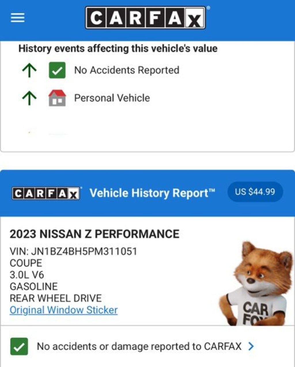 Used 2023 Nissan Z Performance Coupe