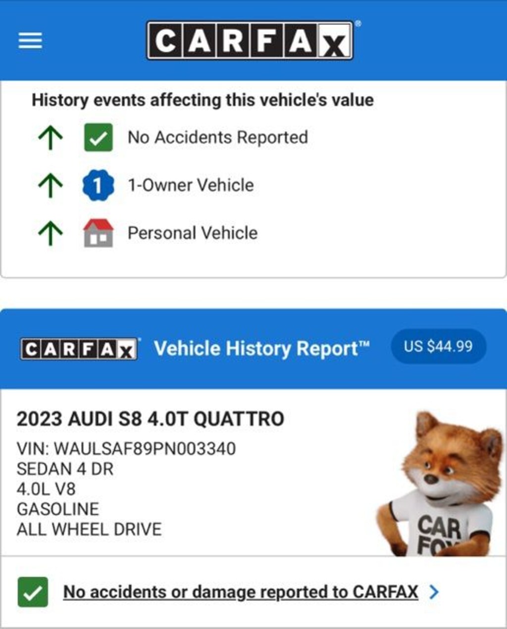 Used 2023 Audi S8 4.0T Sedan