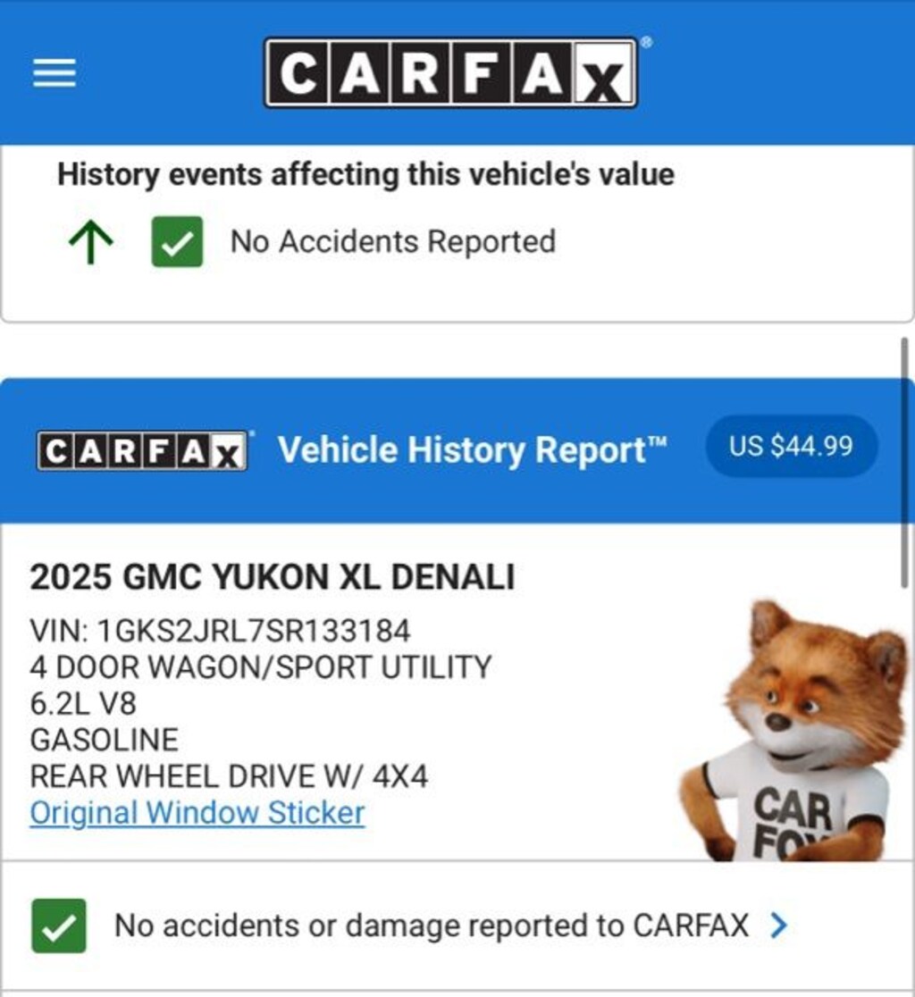 Used 2025 GMC Yukon XL Denali SUV