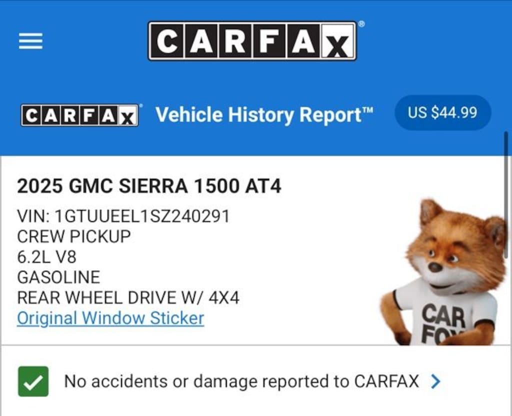 Used 2025 GMC Sierra 1500 AT4 Truck Crew Cab