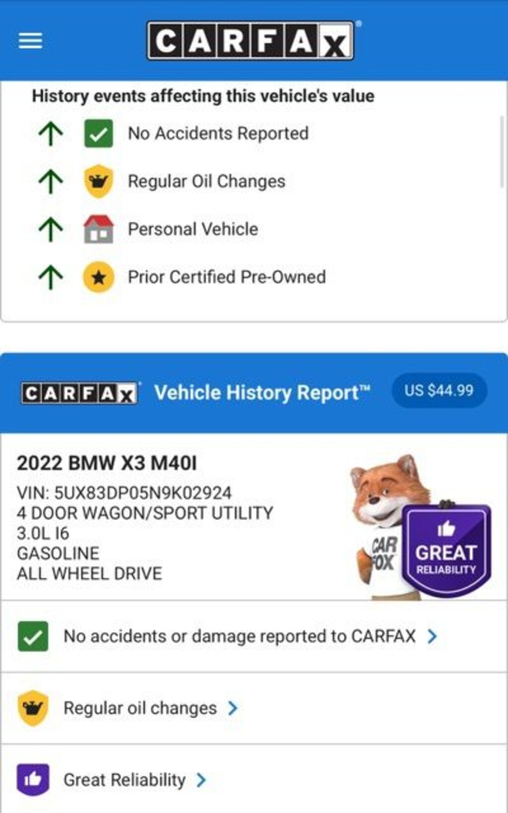 Used 2022 BMW X3 M40i SUV