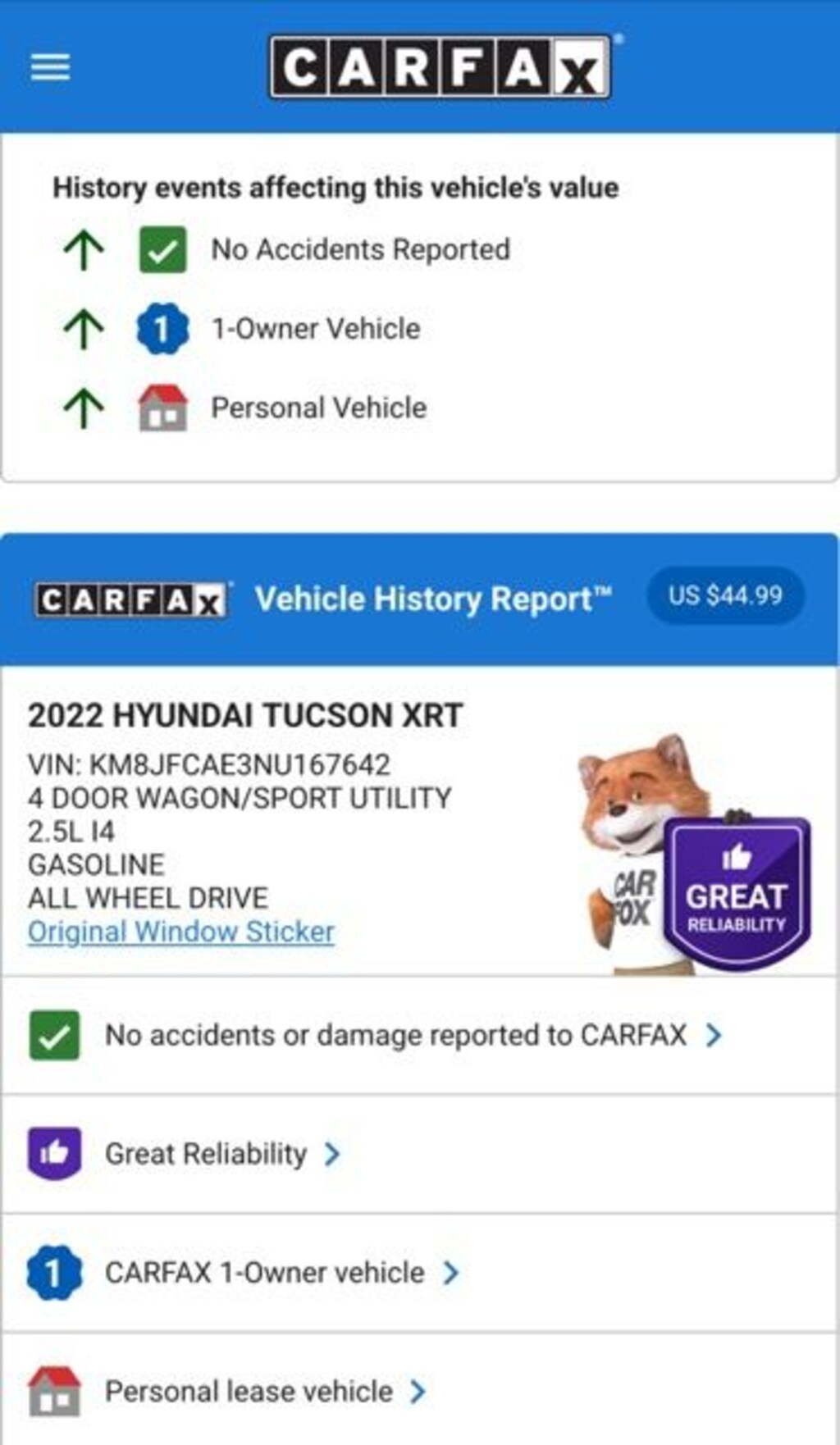 Used 2022 Hyundai Tucson XRT SUV