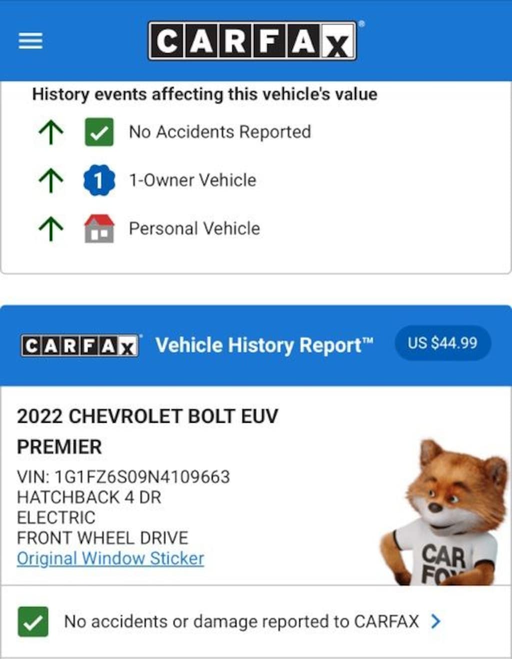 Used 2022 Chevrolet Bolt EUV Premier SUV