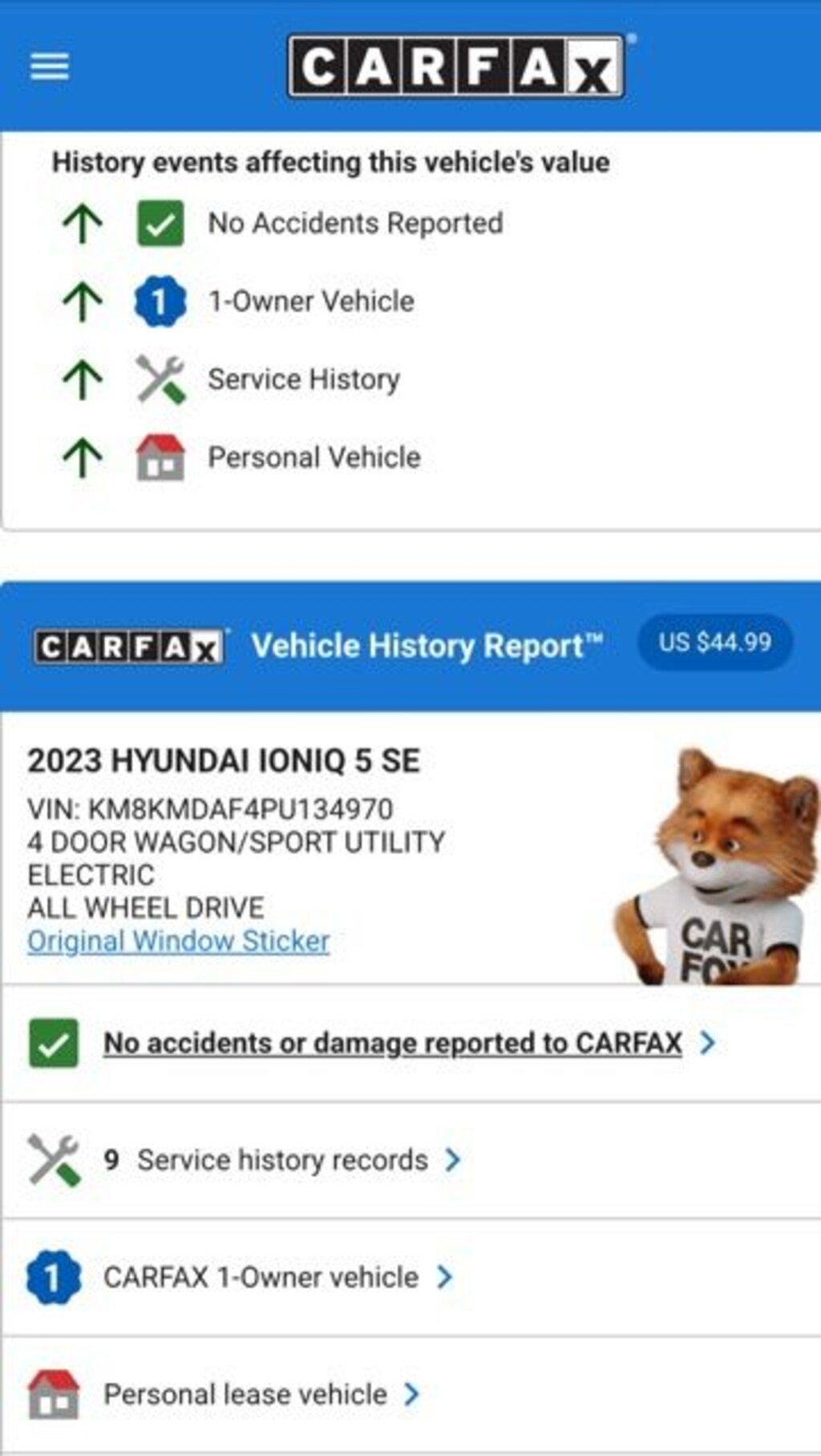 Used 2023 Hyundai IONIQ 5 SE SUV