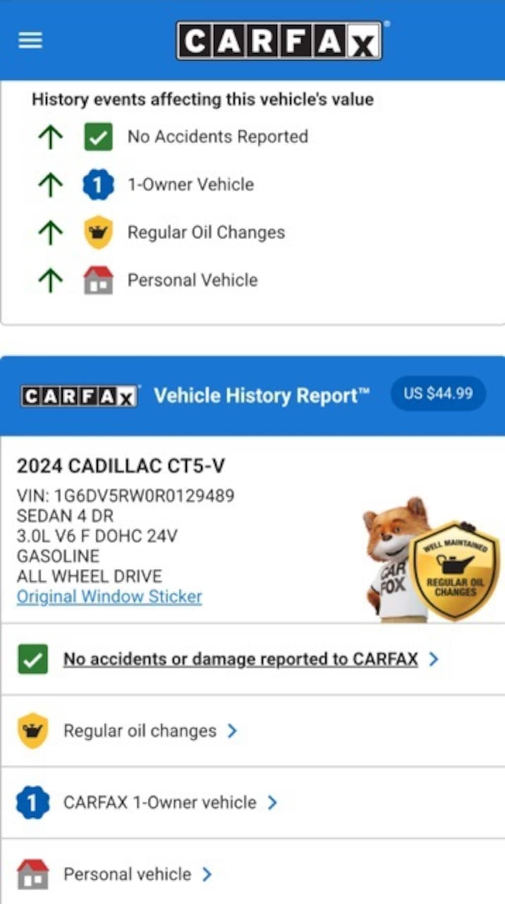 Used 2024 CADILLAC CT5-V V-Series Sedan