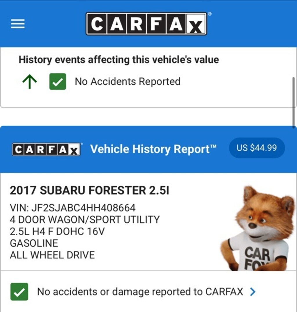 Used 2017 Subaru Forester 2.5i SUV