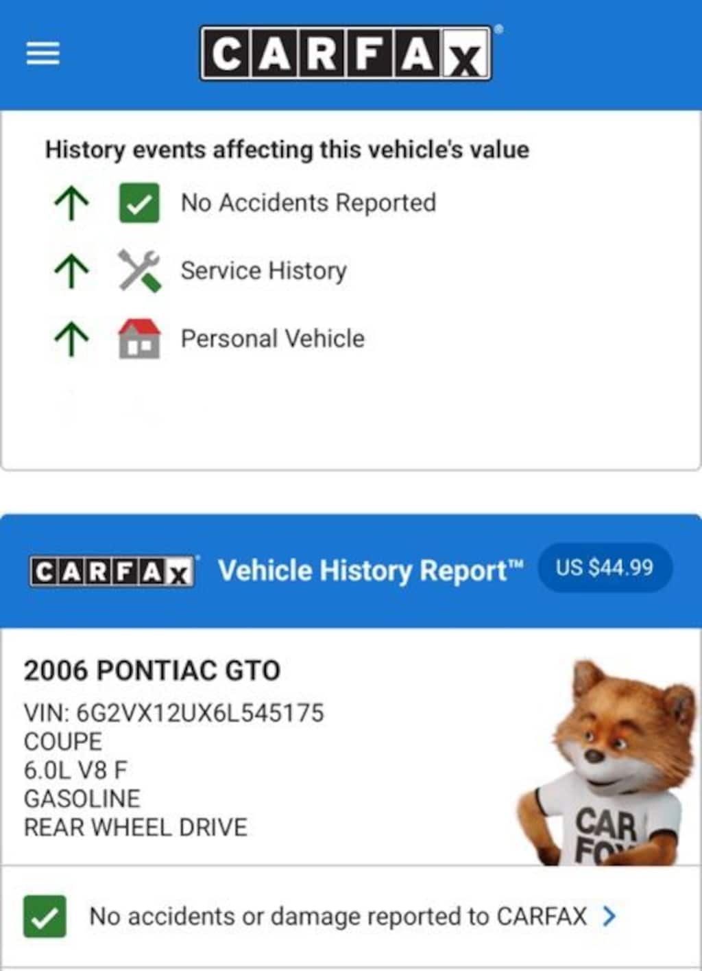 Used 2006 Pontiac GTO Base Coupe