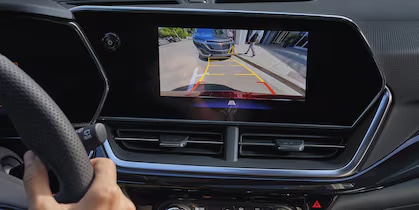 The backup camera in the Chevrolet Trax.