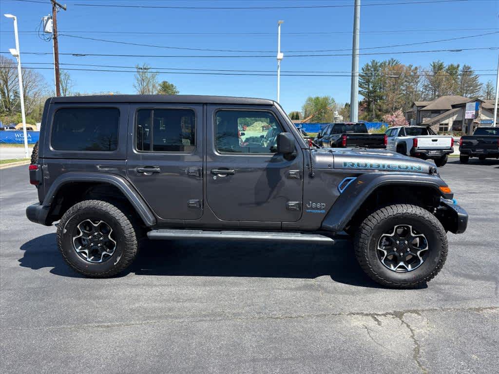 Used 2021 Jeep Wrangler Unlimited Rubicon 4XE with VIN 1C4JJXR63MW802479 for sale in Hendersonville, NC