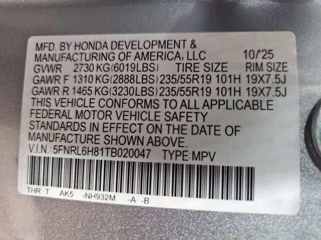 2026 Honda Odyssey Touring - Photo 38
