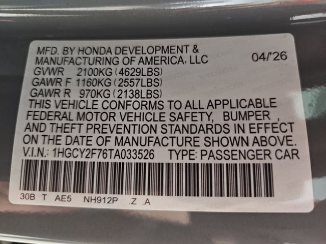 2026 Honda Accord Hybrid Sport-L - Photo 35