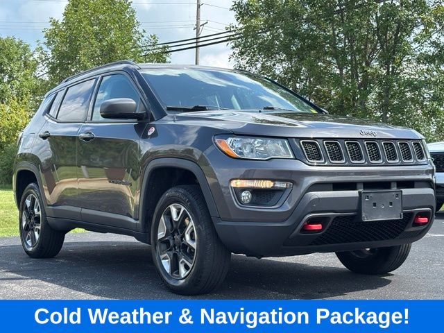 Used 2018 Jeep Compass Trailhawk with VIN 3C4NJDDB4JT417194 for sale in Bryan, OH