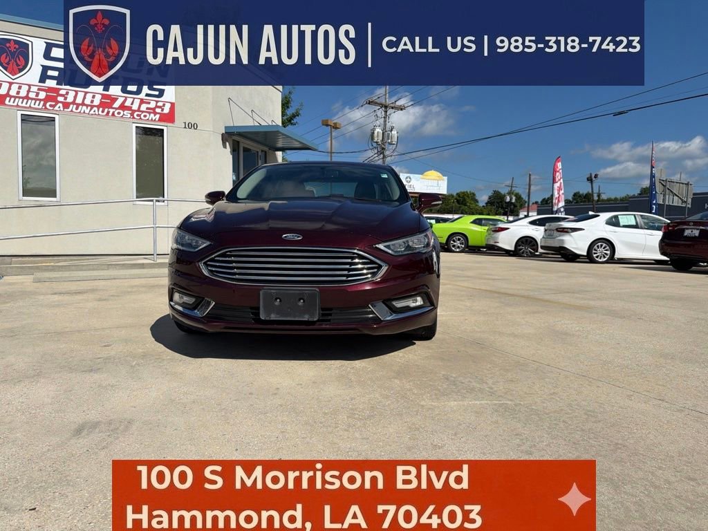 Used 2017 Ford Fusion SE with VIN 3FA6P0HD5HR367202 for sale in Jennings, LA