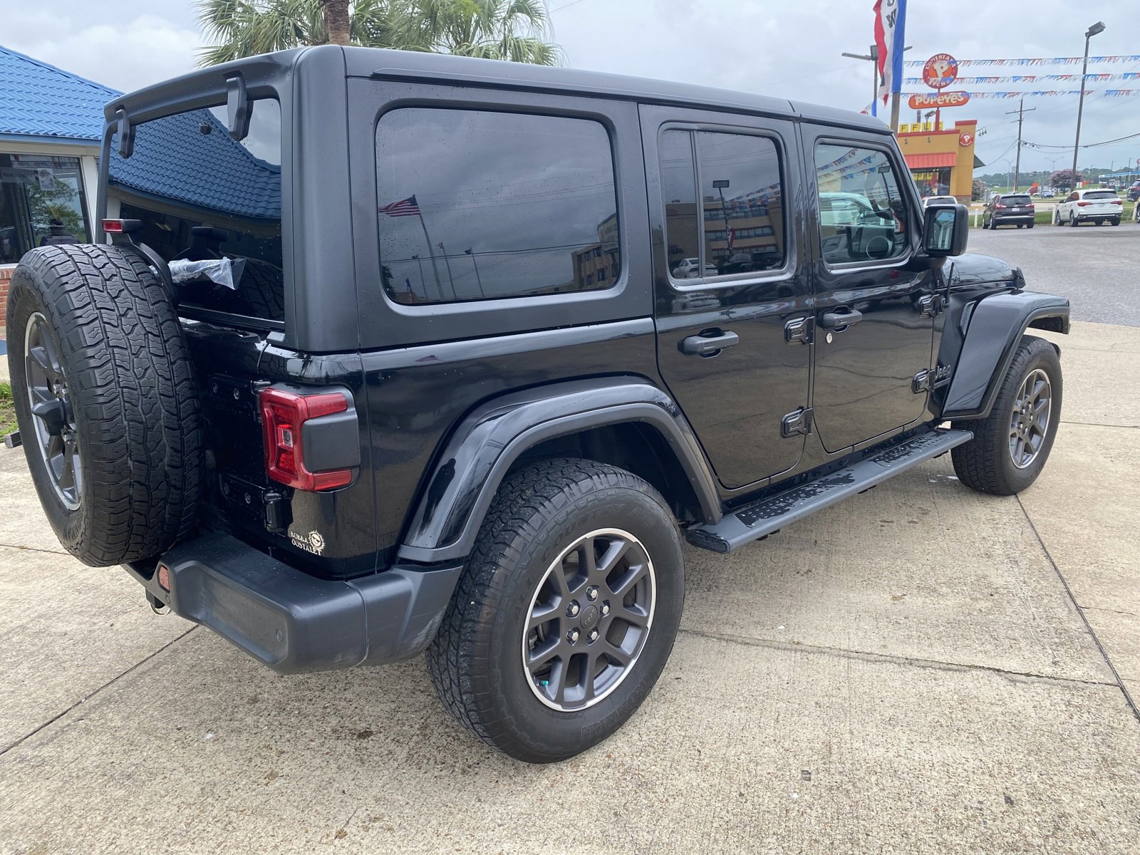 Used 2021 Jeep Wrangler Unlimited 80TH with VIN 1C4HJXDG8MW550730 for sale in Jennings, LA