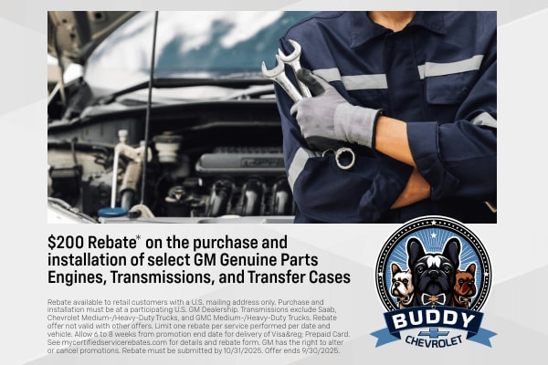 Engine, Transmission, and Transfer Case Rebate