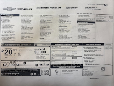 2023 Chevrolet Traverse Premier SUV