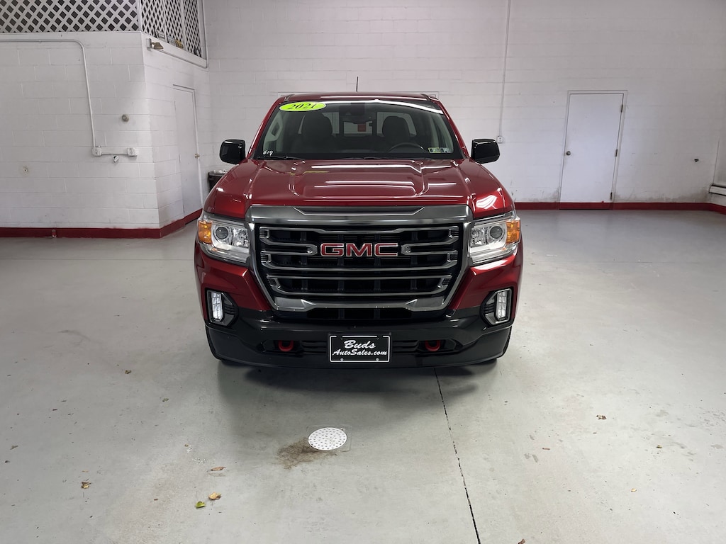 Used 2021 GMC Canyon 4WD AT4 w/Leather Truck Crew Cab