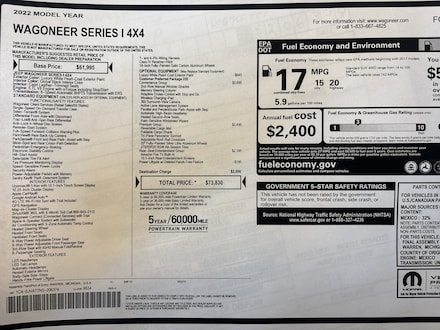 2022 Jeep Wagoneer Series I SUV