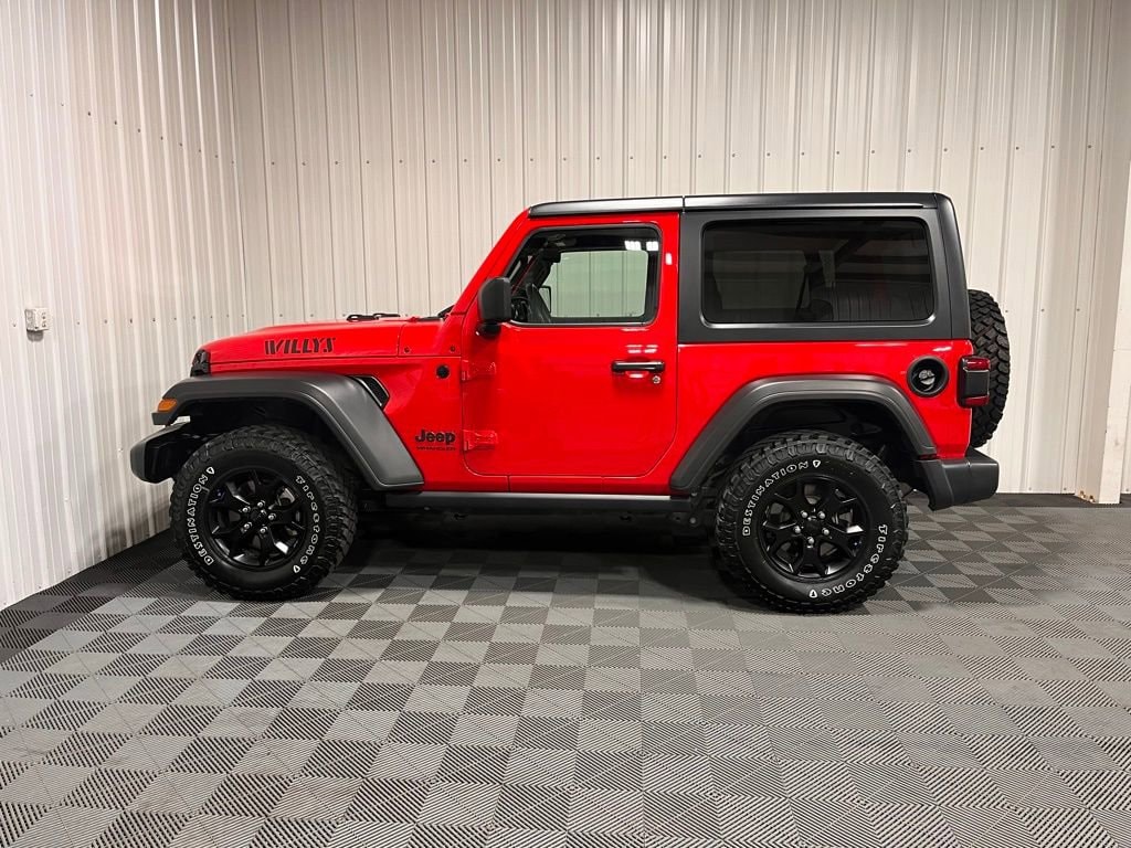 Certified 2021 Jeep Wrangler Willys with VIN 1C4HJXAG8MW570531 for sale in Celina, OH