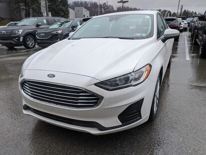 new 2020 ford fusion hybrid se car in white platinum metallic tri coat greensburg pa smail ford