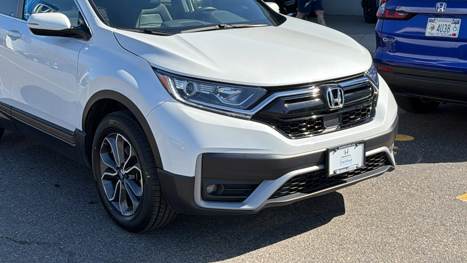 Certified 2022 Honda CR-V EX-L with VIN 2HKRW2H87NH666603 for sale in Saint Paul, Minnesota