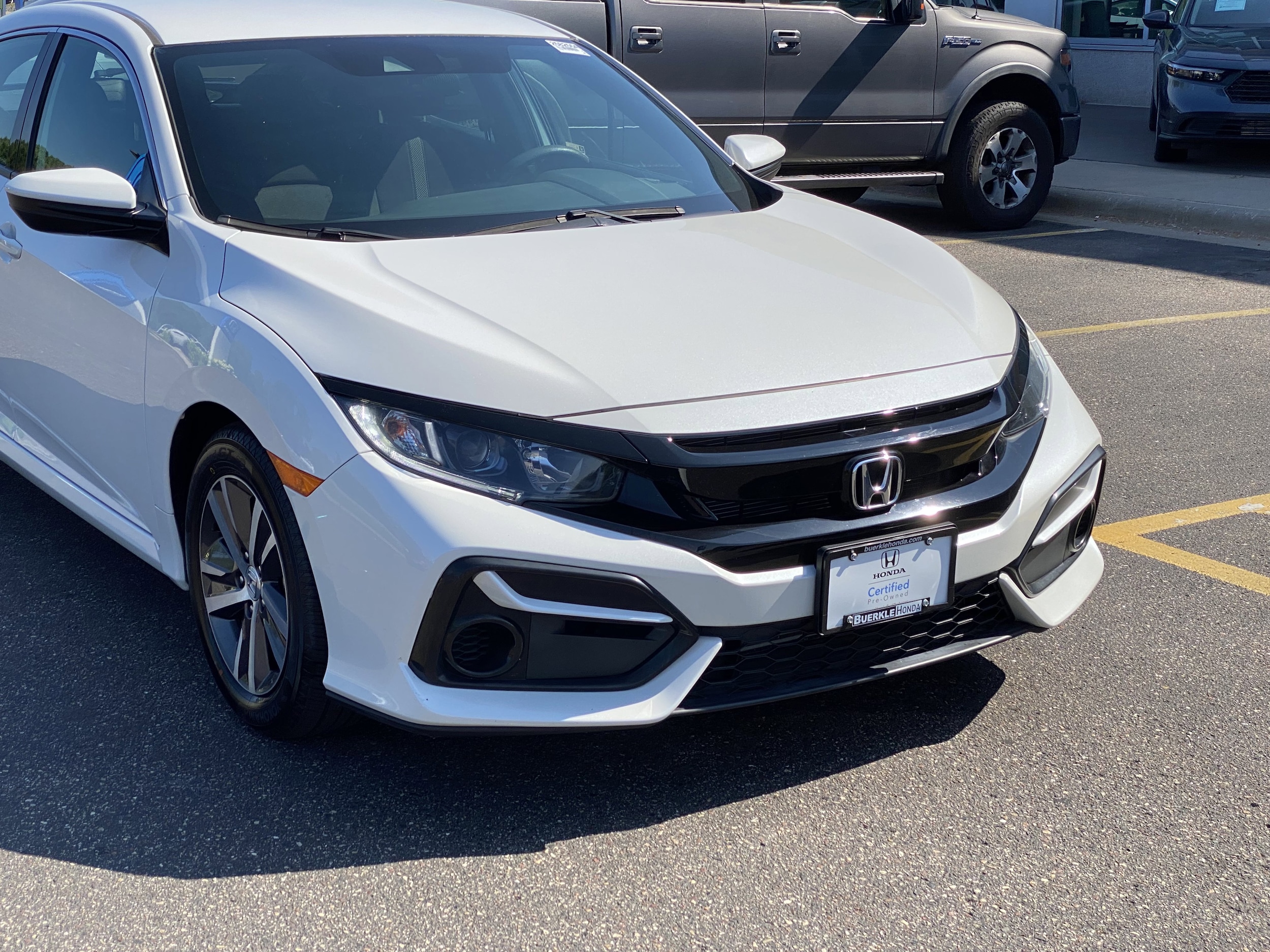 Certified 2021 Honda Civic Hatchback LX with VIN SHHFK7H38MU201551 for sale in Saint Paul, Minnesota