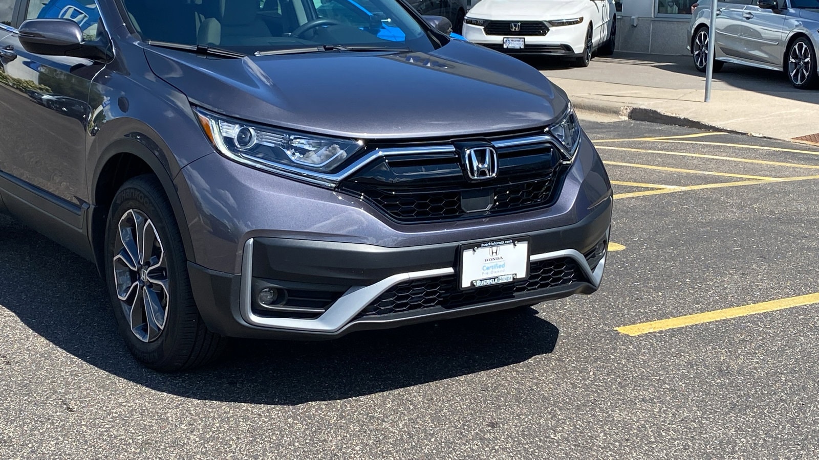 Certified 2022 Honda CR-V EX with VIN 2HKRW2H56NH667084 for sale in Saint Paul, Minnesota
