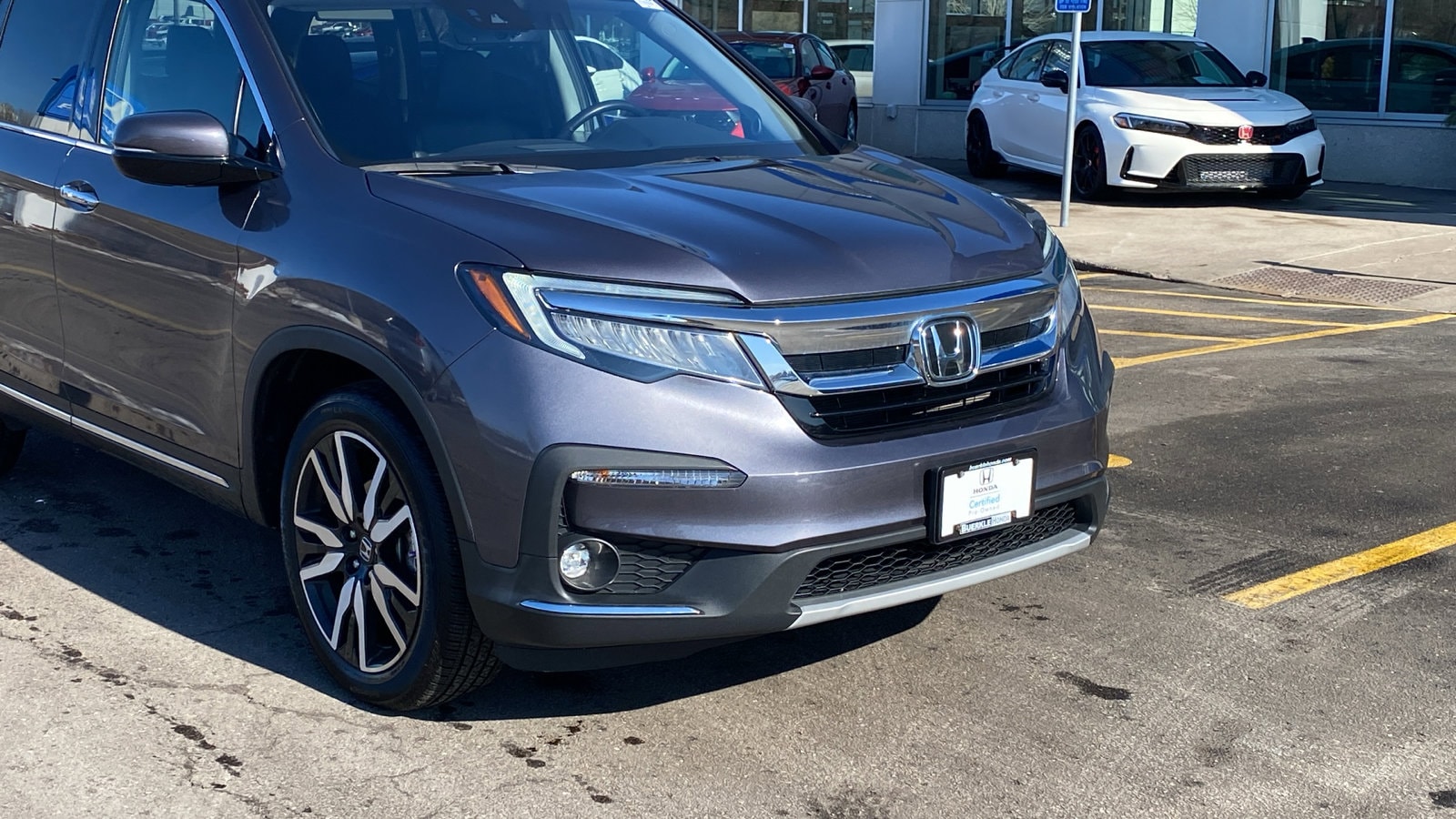Certified 2021 Honda Pilot Elite with VIN 5FNYF6H01MB094681 for sale in Saint Paul, Minnesota