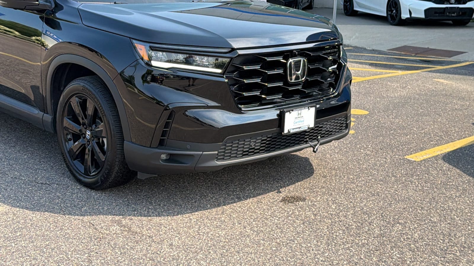 Certified 2025 Honda Pilot Black Edition with VIN 5FNYG1H95SB166283 for sale in Saint Paul, Minnesota