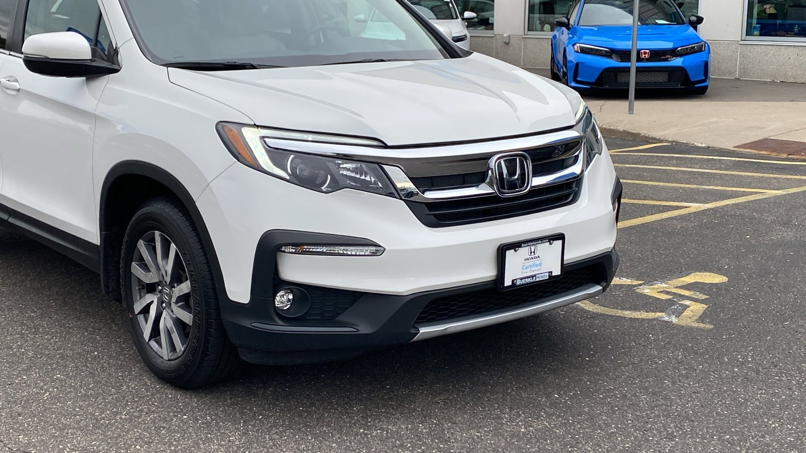 Used 2022 Honda Pilot EX-L with VIN 5FNYF6H51NB097285 for sale in Saint Paul, Minnesota