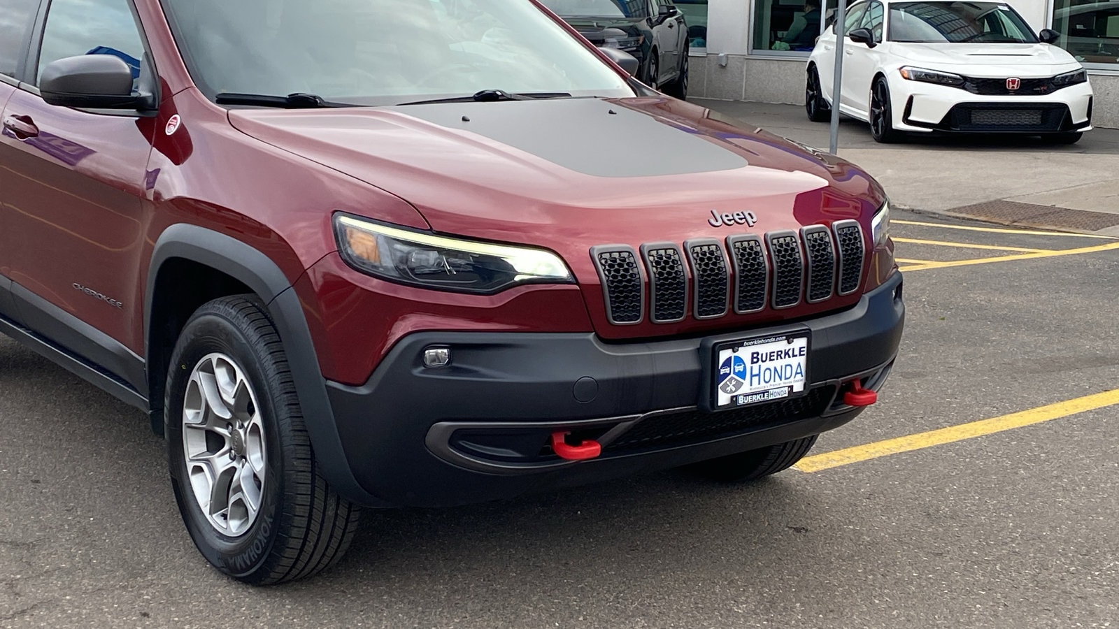 Used 2020 Jeep Cherokee Trailhawk with VIN 1C4PJMBX2LD636476 for sale in Saint Paul, Minnesota