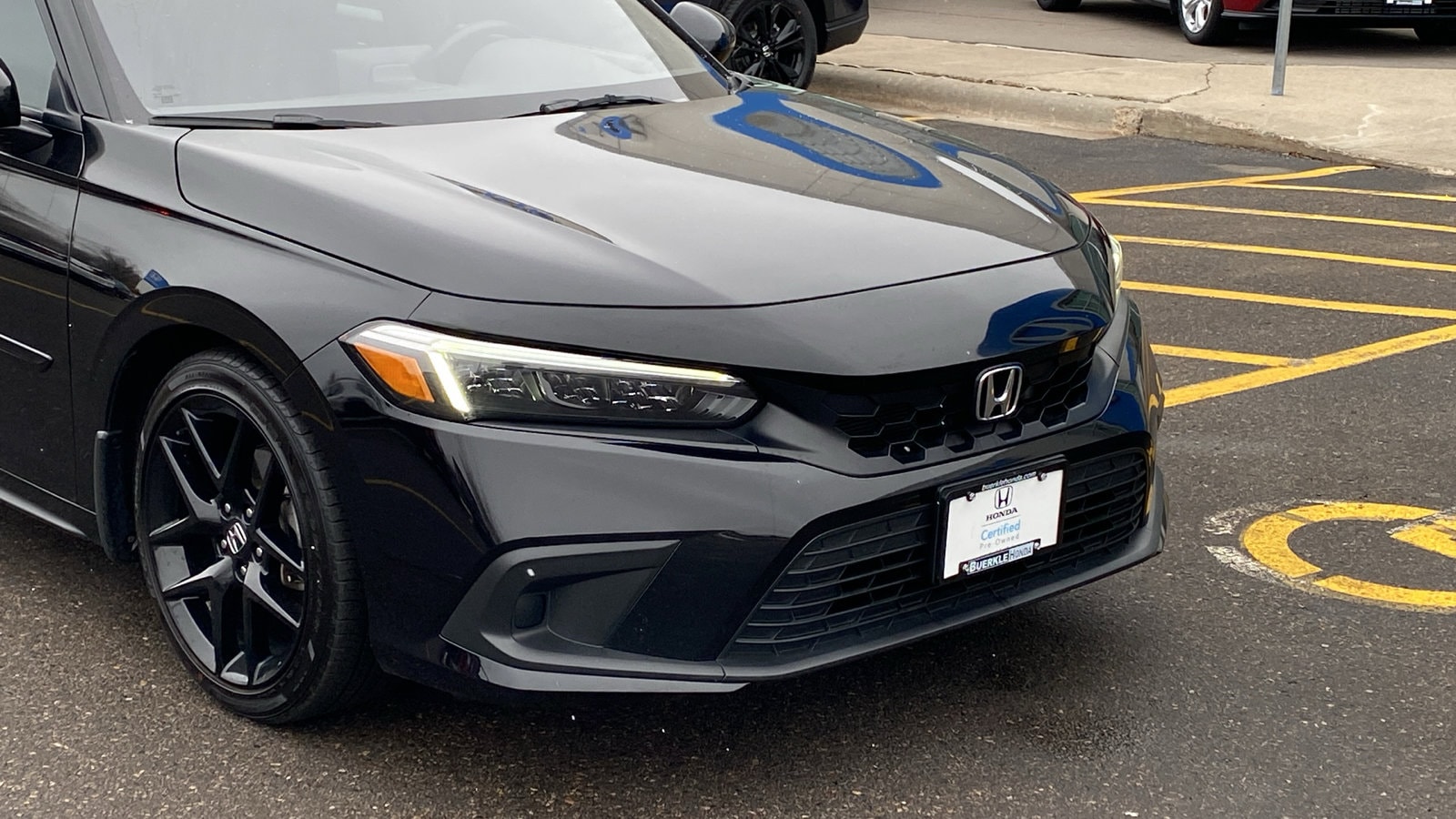 Certified 2023 Honda Civic Hatchback Sport with VIN 19XFL2H85PE018423 for sale in Saint Paul, Minnesota