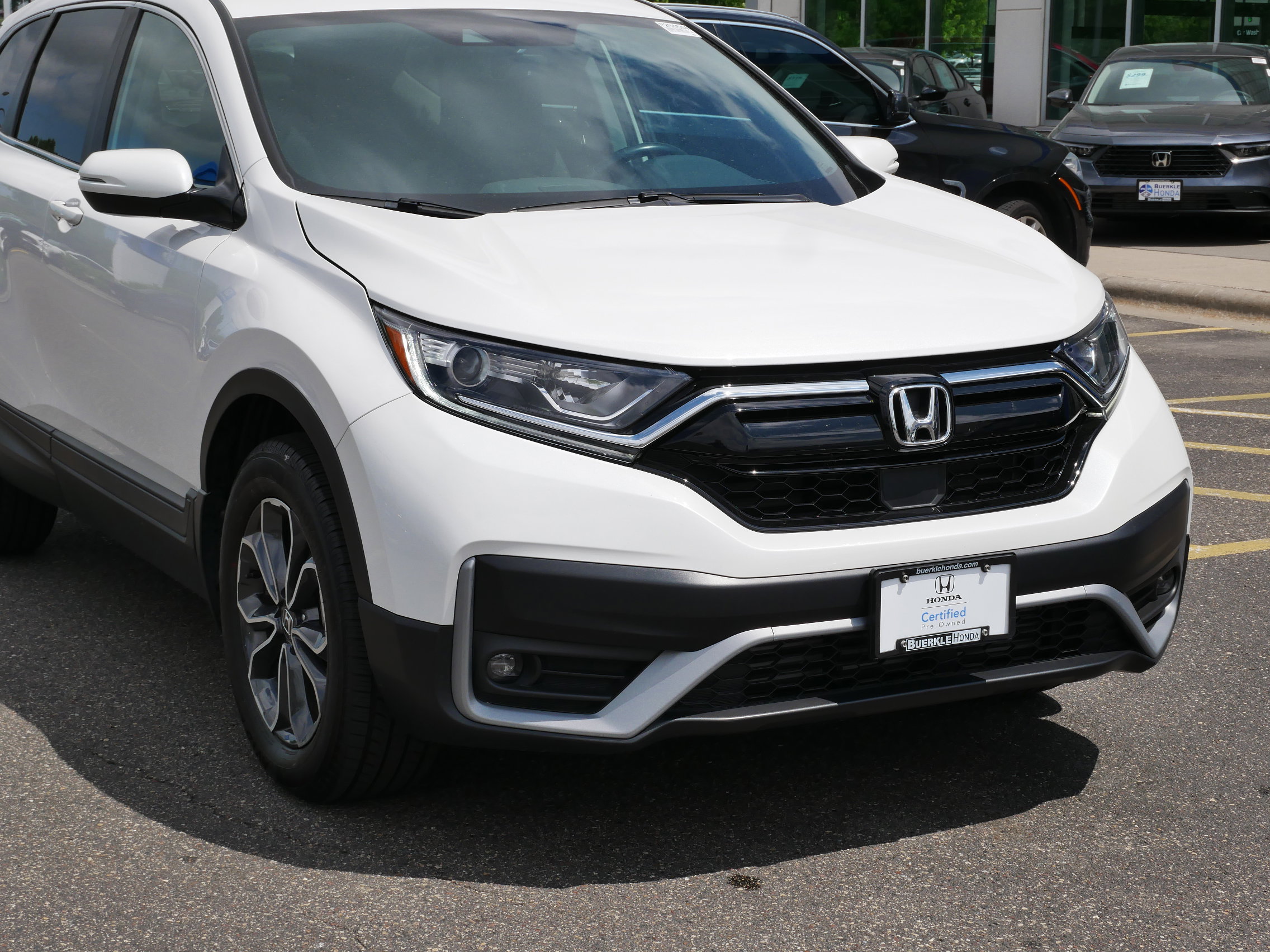 Certified 2021 Honda CR-V EX-L with VIN 5J6RW2H88ML020636 for sale in Saint Paul, Minnesota
