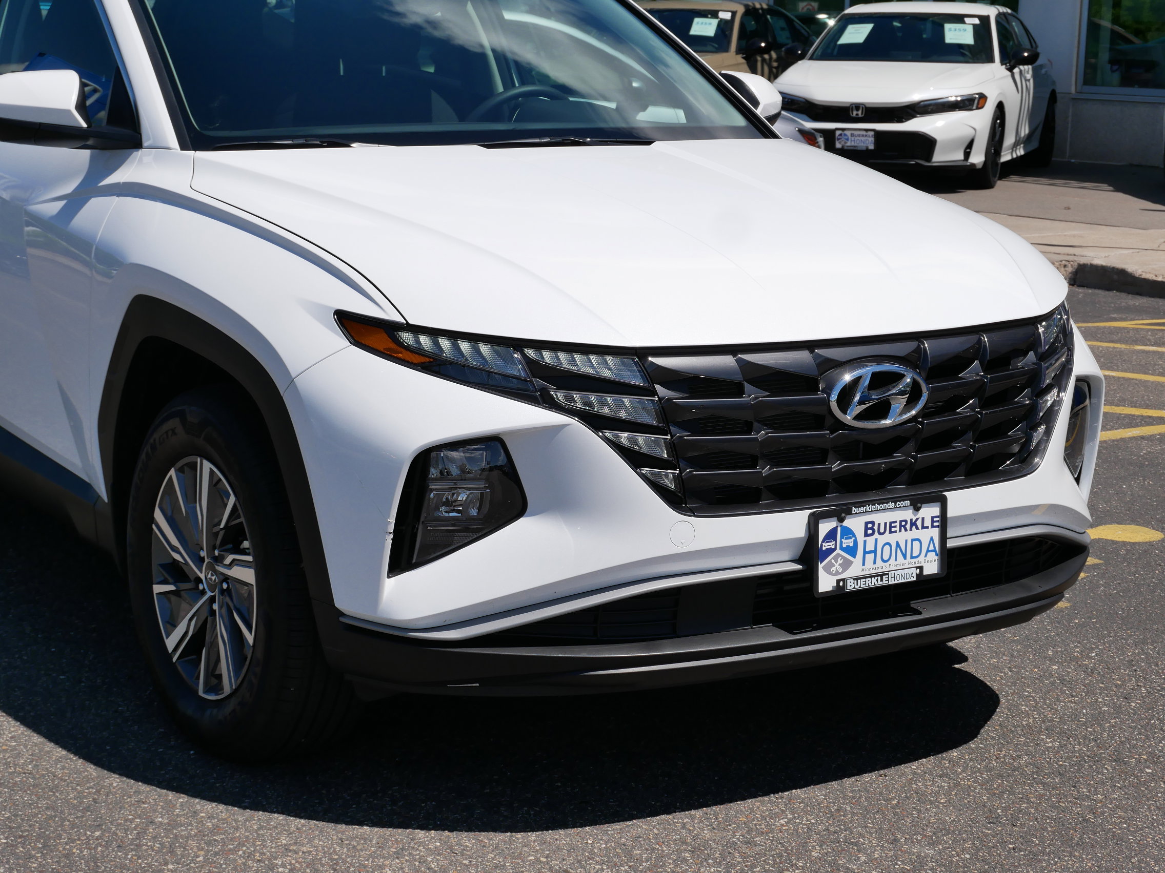 Used 2024 Hyundai Tucson Blue with VIN KM8JBCD12RU155363 for sale in Saint Paul, Minnesota