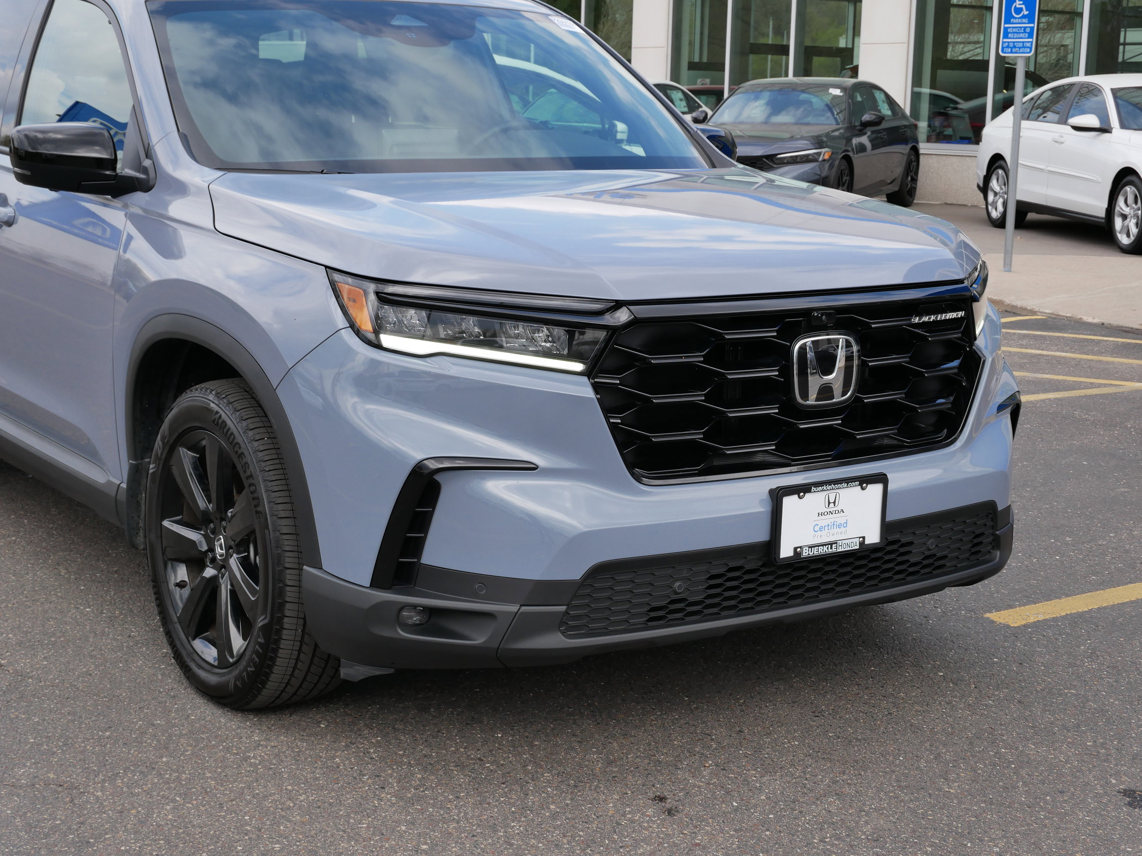 Certified 2025 Honda Pilot Black Edition with VIN 5FNYG1H98SB092759 for sale in Saint Paul, Minnesota
