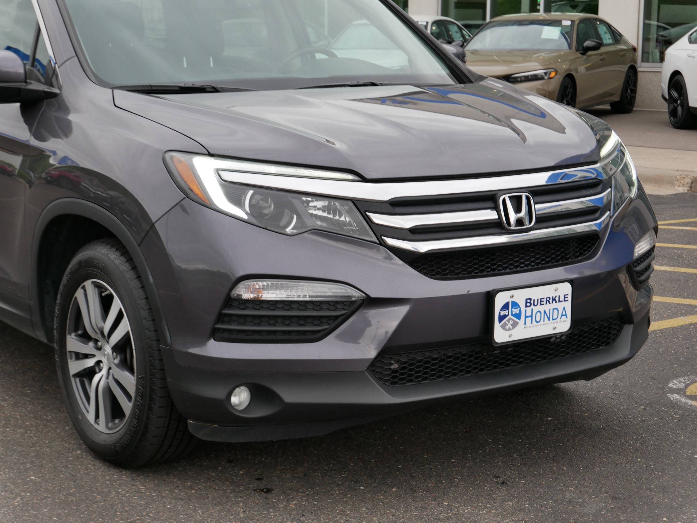 Certified 2018 Honda Pilot EX-L with VIN 5FNYF6H56JB067029 for sale in Saint Paul, Minnesota