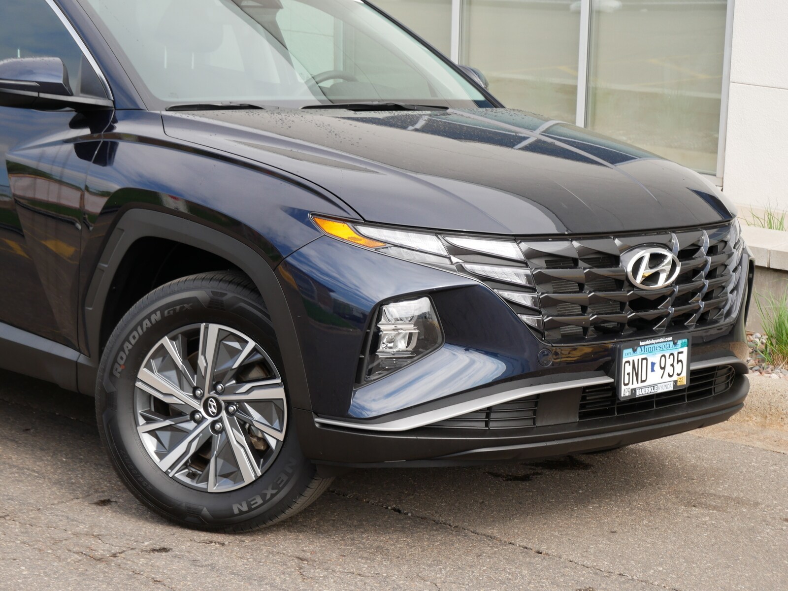 Certified 2022 Hyundai Tucson Blue with VIN KM8JBCA15NU013670 for sale in Saint Paul, Minnesota
