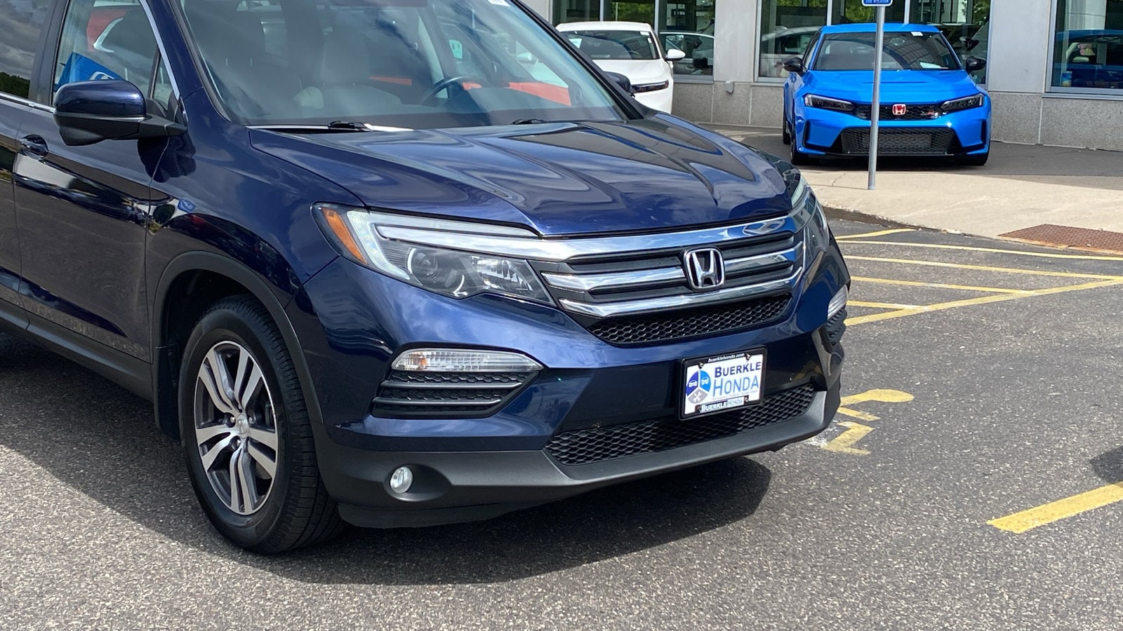 Certified 2016 Honda Pilot EX-L with VIN 5FNYF6H56GB080534 for sale in Saint Paul, Minnesota