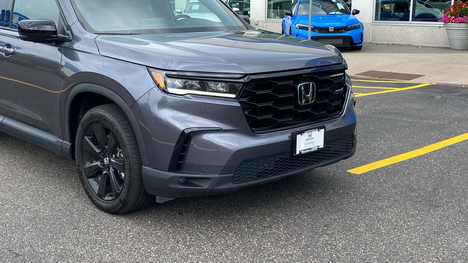 Certified 2025 Honda Pilot Black Edition with VIN 5FNYG1H95SB063641 for sale in Saint Paul, Minnesota