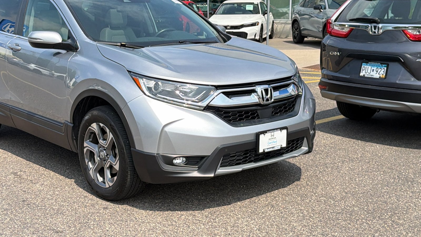 Certified 2018 Honda CR-V EX-L with VIN 5J6RW2H80JL031111 for sale in Saint Paul, Minnesota