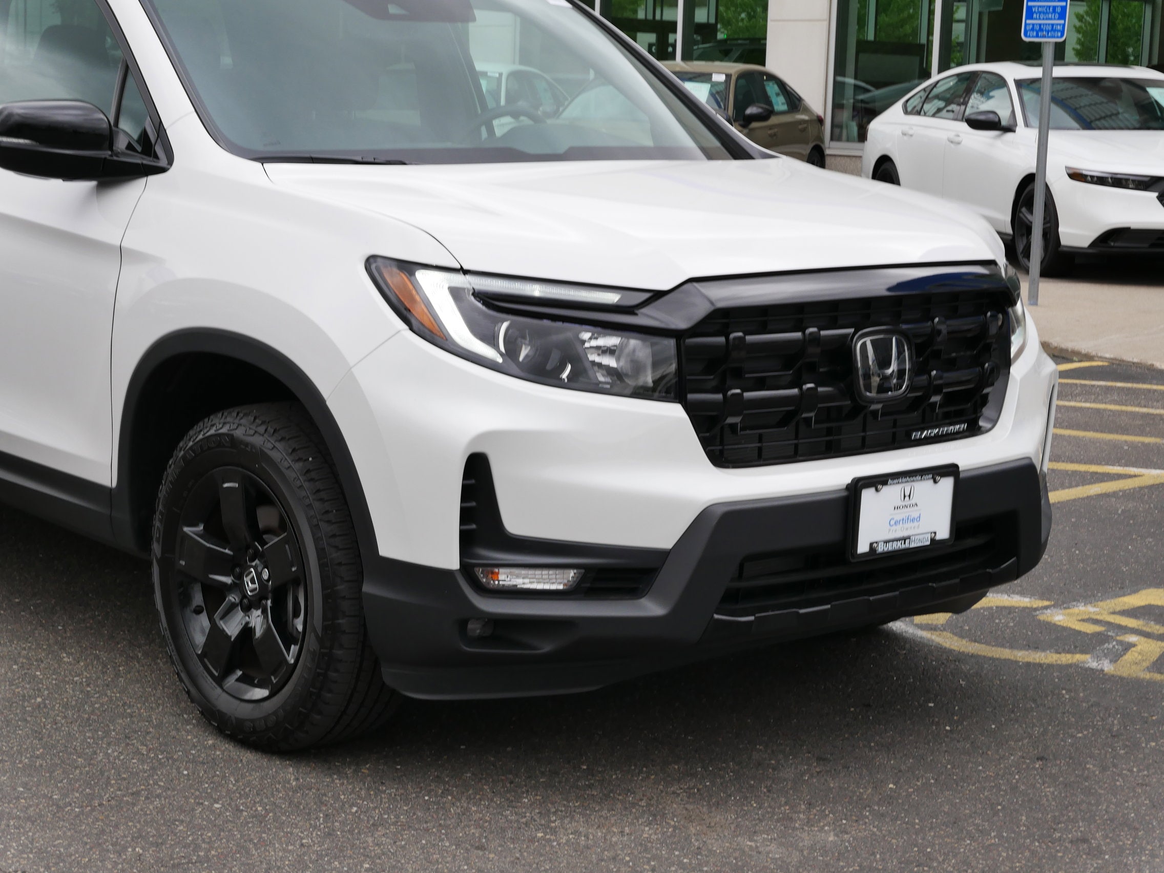 Certified 2025 Honda Ridgeline Black Edition with VIN 5FPYK3F83SB013638 for sale in Saint Paul, Minnesota