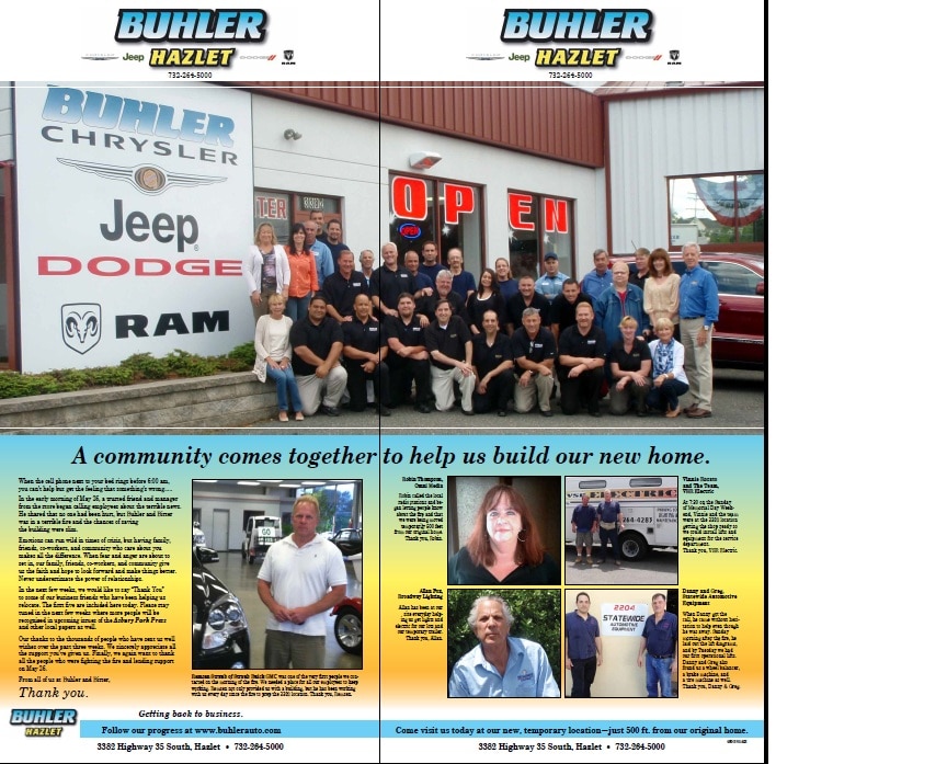 Events Buhler Chrysler Jeep Dodge RAM Hazlet, NJ