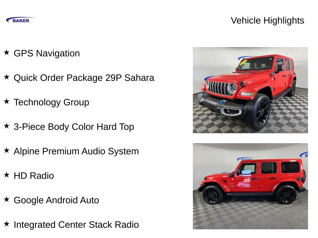 Used 2024 Jeep Wrangler 4xe Sahara 4xe SUV