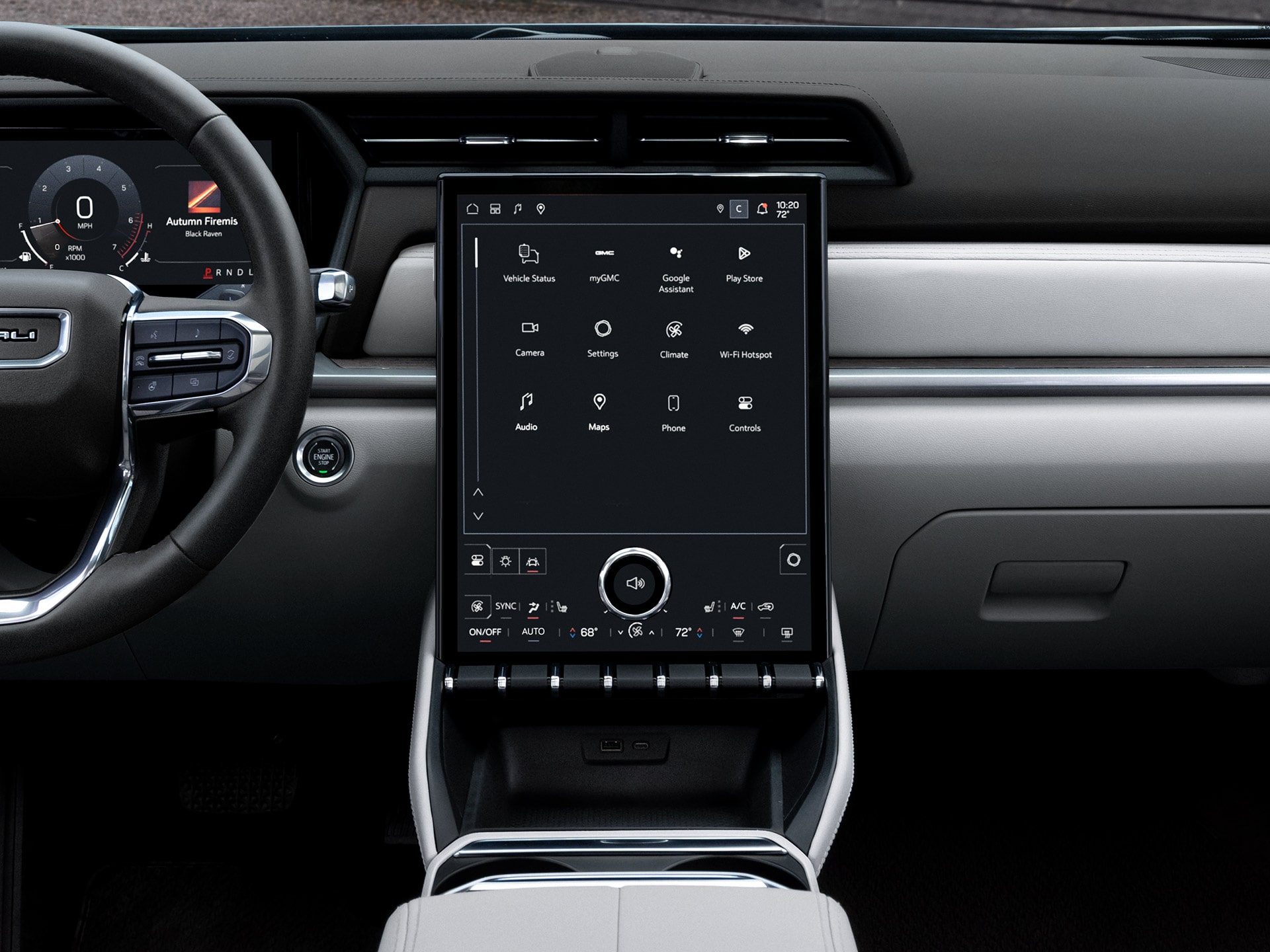 The 2027 GMC Terrain keeps you connected with a 15-inch Premium GMC Infotainment touchscreen