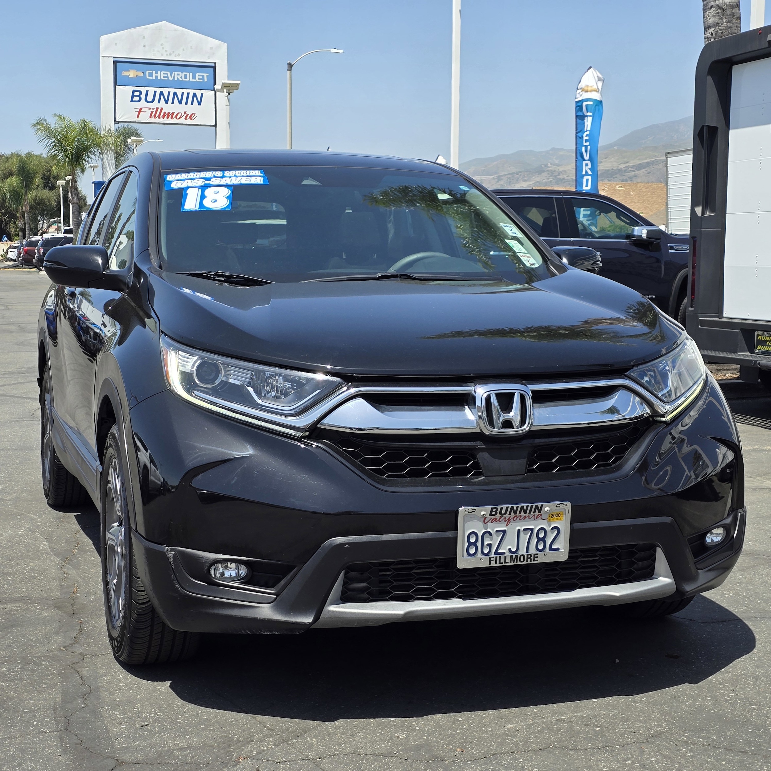Used 2018 Honda CR-V EX with VIN 5J6RW1H59JA008115 for sale in Fillmore, CA