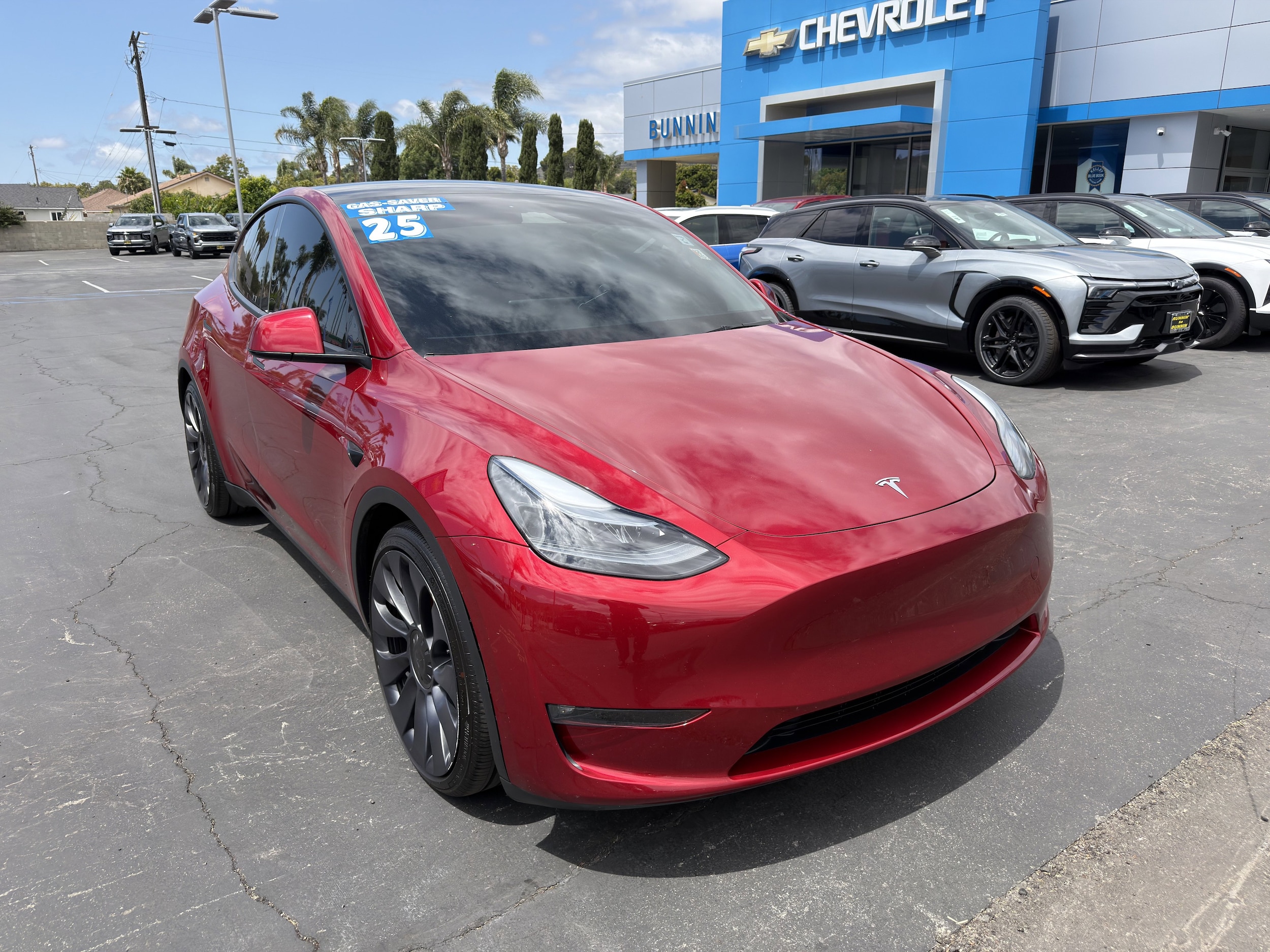 Used 2025 Tesla Model Y Performance with VIN 7SAYGDEF2SF232108 for sale in Santa Paula, CA