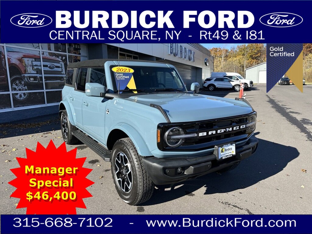 Used 2023 Ford Bronco For Sale at Burdick Ford VIN 1FMDE5DH7PLB52846