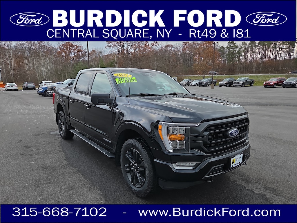 Used 2021 Ford F-150 Hybrid XLT 302A SuperCrew 4x4 5.5' Box Truck